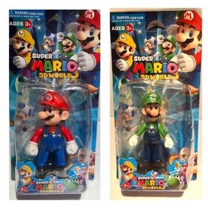 Two Super Mario 3D World Figure NEW